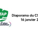 Diaporama du CSA du 16 janvier 2025