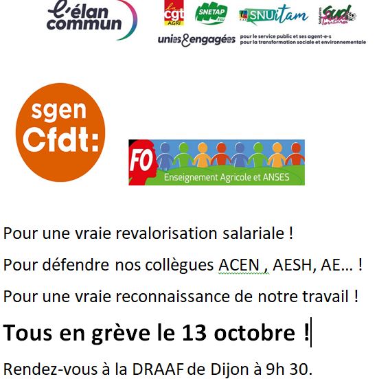 You are currently viewing Mobilisation du 13 octobre
