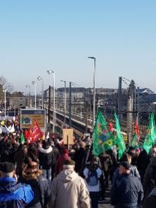 Manifestants à Châteauroux