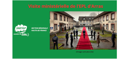 You are currently viewing Audience lors de la visite ministérielle sur l’EPL d’Arras