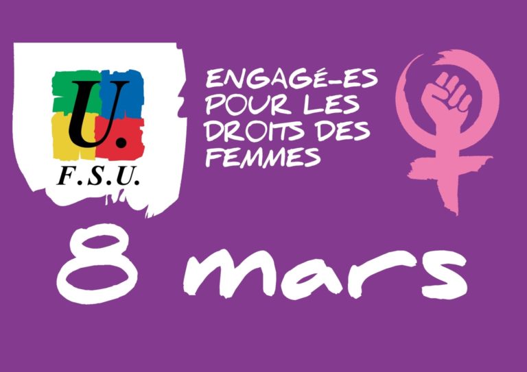 Lire la suite à propos de l’article En grève le 8 mars : pour les droits des femmes, pour l’égalité professionnelle