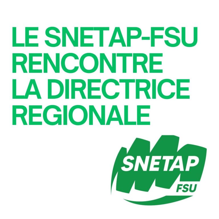 Lire la suite à propos de l’article Le SNETAP-FSU Nouvelle Aquitaine rencontre la Directrice régionale