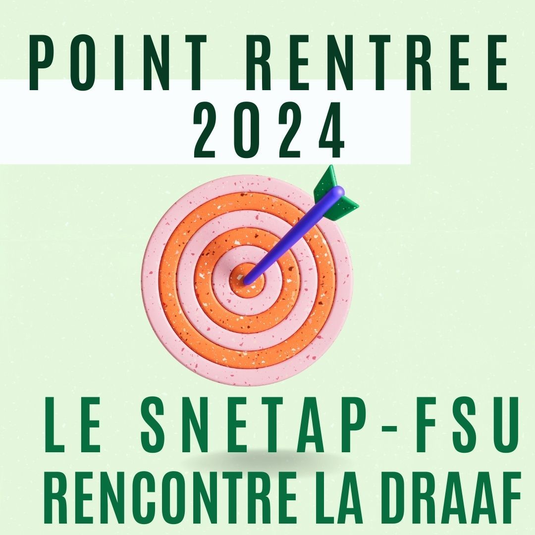 You are currently viewing Le SNETAP-FSU rencontre la DRAAF pour un point de rentrée 2024