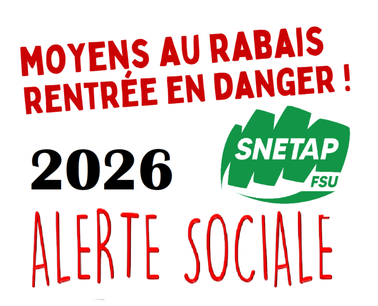 Lire la suite à propos de l’article Baisse de moyens pour l&rsquo;EAP : Le SNETAP-FSU alerte les parlementaires