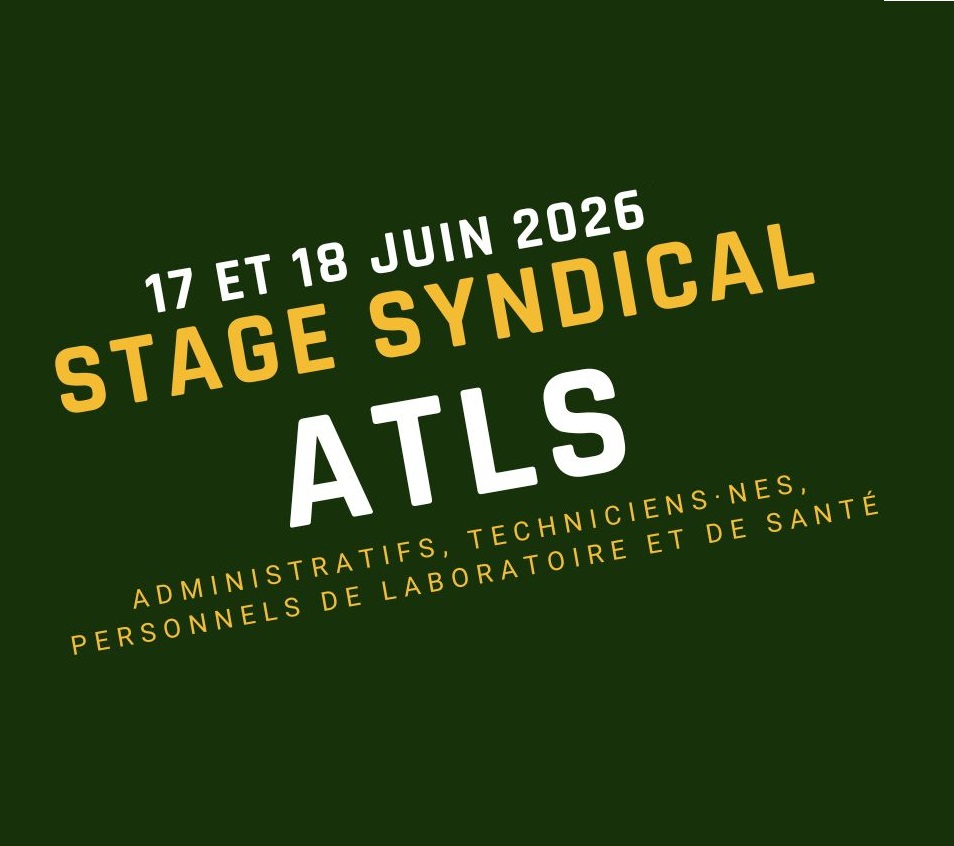 You are currently viewing ATLS – Stage syndical du SNETAP-FSU – les 17 et 18 juin 2026