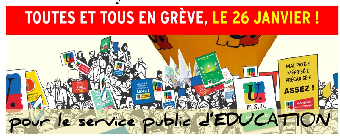 You are currently viewing Tous en grève le 26 janvier 2021 !