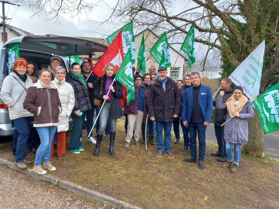 Mobilisation 13 février 2025 à Saint Chély d'Apcher